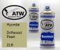Preview: Hyundai, Driftwood Pearl, ZLB: 400ml Sprühdose + 400ml Klarlack - Set, von ATW Autoteile West.